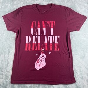 Jeffree Star Cosmetics Cant Relate Graphic Tee Maroon Burgundy Mens Large‎ L